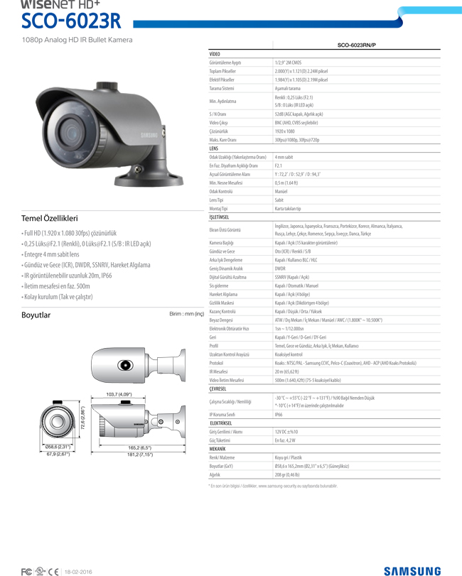 SAMSUNG SCO-6023RP