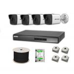 Hikvision 2 MP Mikrofonlu 4 Kameralı 500 GB Disk