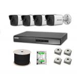 Hikvision 2 MP Mikrofonlu 4 Kameralı 4TB Disk
