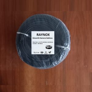 Raynox 2+1 2x0.50mm Dış Ortam 100 Metre CCTV Güvenlik Kamera Kablosu