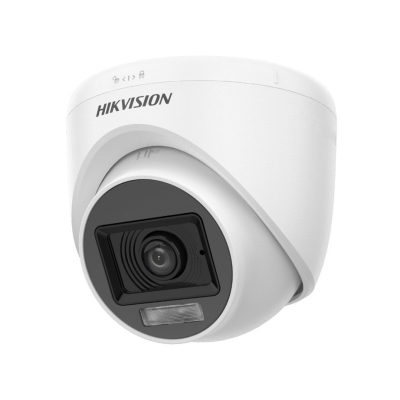Hikvision DS-2CE76D0T-LPFS 2mp 2.8mm Sabit Lens Dahili Sesli Smart Hybrid Light 4in1 AHD Dome Kamera