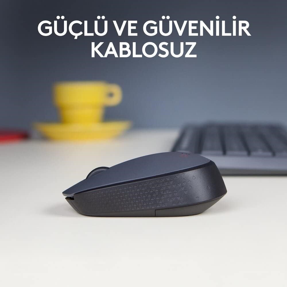 Logitech M170 Kablosuz Mouse Siyah USB 12 Ay Pil Ömrü - Görsel 5