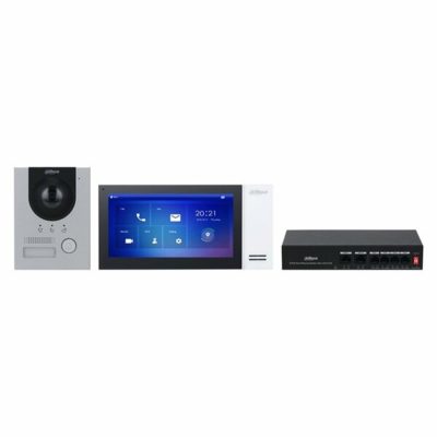 Dahua KTP01-S2(S) 7″inç Ekran 2mp IP Villa Kiti İç ve Dış Ünite Cat6 Kablo İle Çalışır