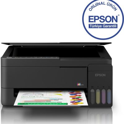 Epson EcoTank L3350 Çok Fonksiyonlu Tanklı Yazıcı Wi-Fi Tarayıcı Fotokopi Renkli Yazıcı